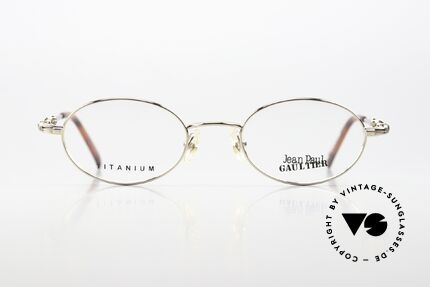 Jean Paul Gaultier 55-0039 Oval Titanium Frame 1996, outstanding TOP-quality (oval GP titanium frame), Made for Men and Women Jean Paul Gaultier 55-0039 Oval Titanium Frame 1996, outstanding TOP-quality (oval GP titanium frame), Made for Men and Women