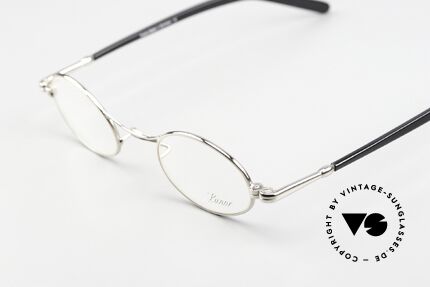 Lunor X-Bridge Oval Rare Precious Platinum Specs, without ostentatious logos (but in a timeless elegance), Made for Men and Women