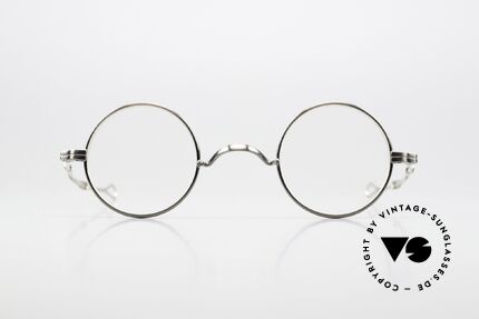 Lunor I 12 Telescopic Antique Silver And Platinum, front = antique silver & temples = platinum-plated silver, Made for Men and Women