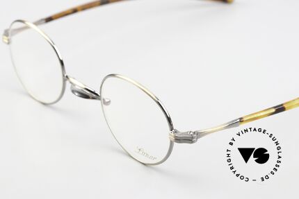 Lunor Swing A 32 Panto Antique Gold Platinum Bridge, swing bridge = homage to the antique glasses from 1900, Made for Men and Women