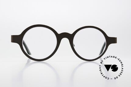 Theo Belgium Eye-Witness YZ Bicolor Titanium Eyewear, interesting round vintage glasses, size 45/10, Made for Men and Women Theo Belgium Eye-Witness YZ Bicolor Titanium Eyewear, interesting round vintage glasses, size 45/10, Made for Men and Women