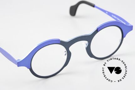 Theo Belgium Mille 71 Metal Frame Bicolor Blue Titan, 133mm width = a medium size for ladies & gents, Made for Men and Women Theo Belgium Mille 71 Metal Frame Bicolor Blue Titan, 133mm width = a medium size for ladies & gents, Made for Men and Women