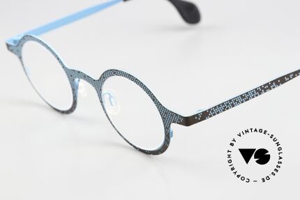 Theo Belgium Mille 64 Round Frame Dotted Pattern, the dotted pattern makes the frame lively, unique, Made for Men and Women Theo Belgium Mille 64 Round Frame Dotted Pattern, the dotted pattern makes the frame lively, unique, Made for Men and Women