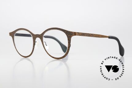 Theo Belgium Mille 61 Lively Frame Pattern Unique, very interesting color concept 293 (brown/black), Made for Men and Women Theo Belgium Mille 61 Lively Frame Pattern Unique, very interesting color concept 293 (brown/black), Made for Men and Women