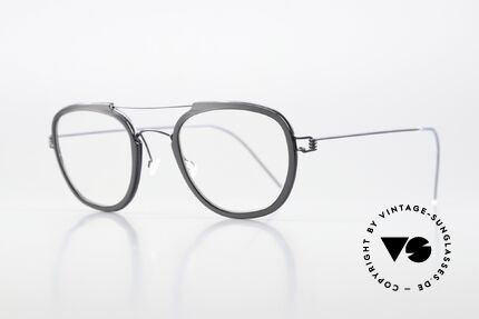 Lindberg William Air Titan Rim Frame With Dark Blue & Gray, striking refined Air Titan frame with Acetate inner rim, Made for Men and Women Lindberg William Air Titan Rim Frame With Dark Blue & Gray, striking refined Air Titan frame with Acetate inner rim, Made for Men and Women