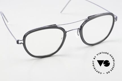 Lindberg William Air Titan Rim Frame With Dark Blue & Gray, unworn, NOS, with an original hard case by LINDBERG, Made for Men and Women Lindberg William Air Titan Rim Frame With Dark Blue & Gray, unworn, NOS, with an original hard case by LINDBERG, Made for Men and Women