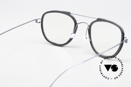 Lindberg William Air Titan Rim Frame With Dark Blue & Gray, orig. Lindberg DEMO lenses can be replaced optionally, Made for Men and Women Lindberg William Air Titan Rim Frame With Dark Blue & Gray, orig. Lindberg DEMO lenses can be replaced optionally, Made for Men and Women