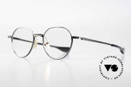 DITA Vers One Titanium Panto Eyeglasses, elegant panto model; antique-silver (titan) & gold, Made for Men and Women DITA Vers One Titanium Panto Eyeglasses, elegant panto model; antique-silver (titan) & gold, Made for Men and Women